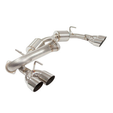Nameless Performance Catback Exhaust- 2008-2014 STi/2011-2014 WRX Hatchback - 5" Muffler - 3.5" Single Wall Tips (SUCB08WRXHATCH-5MU-35SSW)