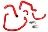 HPS Red Reinforced Silicone Radiator + Heater Hose Kit for Toyota 95 04 Tac (57-1746-RED)