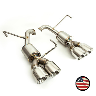 Nameless Performance Axleback Exhaust - 2011-2014 WRX/STi Sedan - 5" Muffler - 4" Double Wall (SUAB11WRXSED-5MU-40SDW)