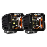 RIGID Industries Radiance Scene Light W/Amber Backlight, Surface Mount, Black Housing, Pair - 68204