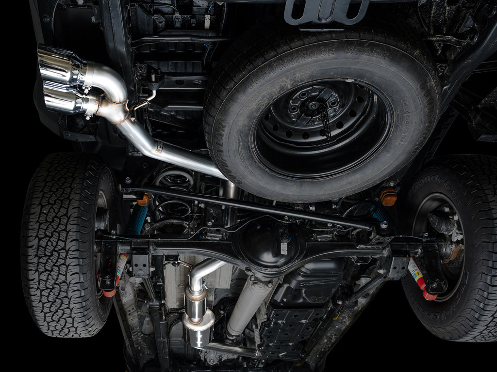AWE Tuning Exhaust for 4th Gen Toyota Tacoma Dual Chrome Silver Tips (3015-32254)