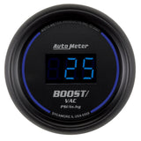 AutoMeter Cobalt Digital 52.4mm Black Vacuum/Boost Gauge (6959)