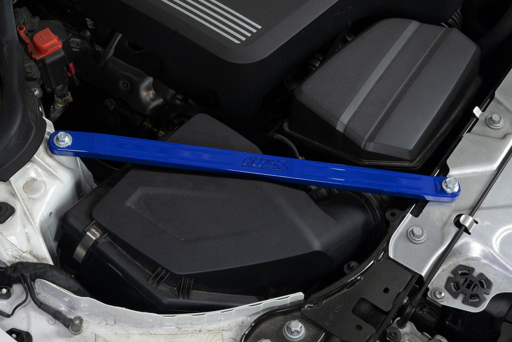 HPS Performance 2-piece bolt on Front Strut Bar (42-115BL)