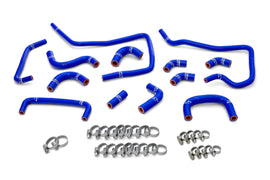 HPS Performance High Temp 3-ply Reinforced Silicone, Replaces OEM Ancillary Coolant Hoses (57-1807-BLUE)