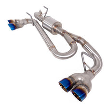 Load image into Gallery viewer, Nameless Performance Axleback Exhaust - 2024+ Impreza - 5" Muffler - Quad Exit - Neochrome Tips (SUAB24IMW-QUAD-5MU-30NEO)