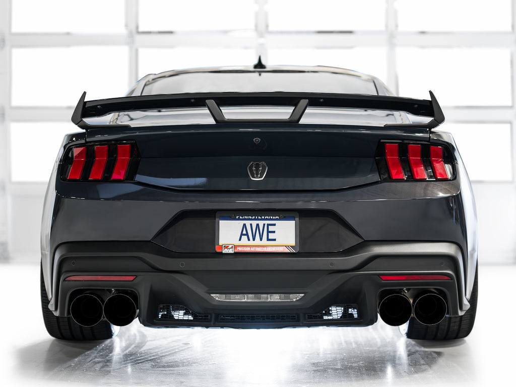 AWE Tuning AWE SwitchPathâ„¢ Exhaust for S650 Mustang Dark Horse - Quad Diamond Black Tips - 3025-43375
