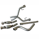 BBK Performance Parts 2005-2010 MUSTANG V6 DUAL EXHAUST CONVERSION X PIPE KIT WITH CATS - 4011