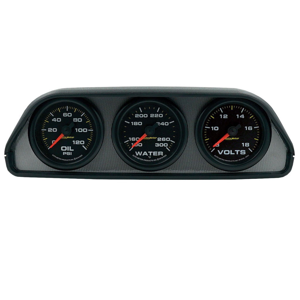AutoMeter Extreme Environment 3 Gauge Kit w/ Universal Dash Pod (7060)