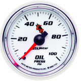 AutoMeter C2 52mm Mechanical 0-100 PSI Oil Pressure Gauge (7121)