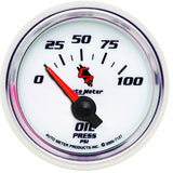 AutoMeter C2 52mm Electric 0-100 PSI Oil Pressure Gauge (7127)