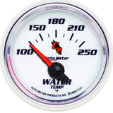 AutoMeter C2 2-1/16in Electric 100-250 Deg F Water Temperature Gauge (7137)