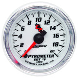 AutoMeter C2 52mm 2000 Deg F Electronic EGT Pyrometer Gauge (7145)