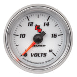 AutoMeter C2 52mm Electronic 8-18V Voltmeter Gauge (7191)