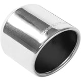 MagnaFlow Exhaust Products Single Exhaust Tip - 2.5in. Inlet/4in. Outlet - 35136