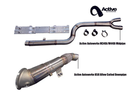 Active AutoWerke M340i Exhaust Bundle, M440i Exhaust Bundle, AFlow Downpipe (11-854)