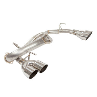 Nameless Performance Catback Exhaust- 2008-2014 STi/2011-2014 WRX Hatchback - Muffler Delete - 3.5" Single Wall Tips (SUCB08WRXHATCH-0MU-35SSW)