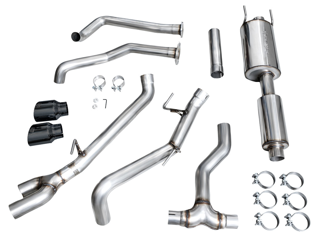 AWE Tuning 0FG Exhaust for 3rd Gen Toyota Tundra - Dual Diamond Black Tips (3015-33063)