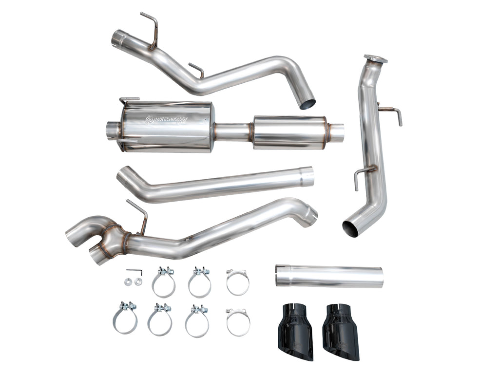 AWE Tuning Exhaust for 4th Gen Toyota Tacoma Dual Diamond Black Tips (3015-33254)