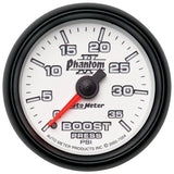 AutoMeter Phantom II 52.4mm Mechanical 0-35 PSI Boost Gauge (7504)