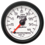 AutoMeter Phantom II 52.4mm Full Sweep Electronic 0-1600 Def F EGT/Pyrometer Gauge (7544)