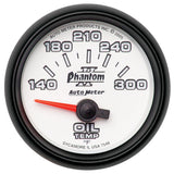 AutoMeter Phantom II 52mm Short Sweep Electronic 140-300 Deg F Oil Temperature Gauge (7548)