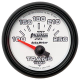 AutoMeter Phantom II 52.4mm Shortl Sweep Electronic 100-350 Def F Transmission Temperature Gauge (7549)