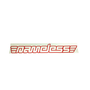 Nameless Performance Medium Nameless Vinyl Window Banner - Red (NPWB-MD-22-RED)
