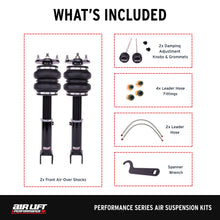 Load image into Gallery viewer, Air Lift Performance Front Air Spring Suspension Kit (76018)