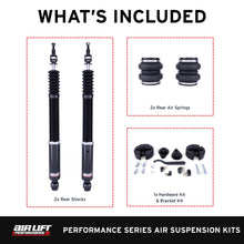 Load image into Gallery viewer, Air Lift Performance Rear Air Spring Suspension Kit (76508)