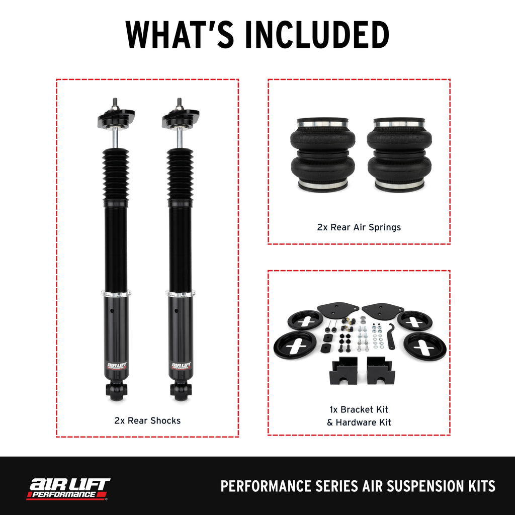 Air Lift Performance 11-23 Dodge Charger / 15-23 Dodge Challenger Performance Rear Kit (76517)