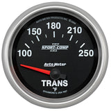 AutoMeter Sport-Comp II 66.7mm 100-250 Deg F Transmission Electric Temperature Gauge (7657)