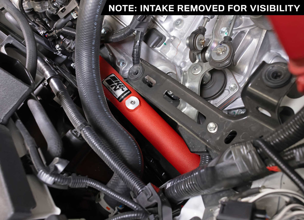 K&N 23-24 Toyota GR Corolla L3 1.6L Charge Pipe Kit - Wrinkle Red (77-1018TWR)