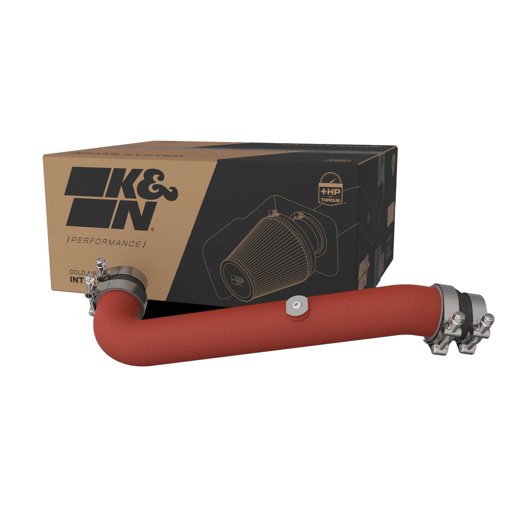 K&N 23-24 Toyota GR Corolla L3 1.6L Charge Pipe Kit - Wrinkle Red (77-1018TWR)