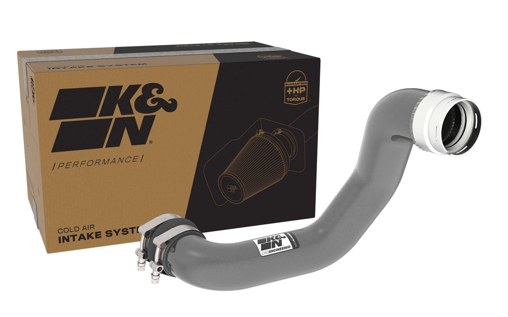 K&N 23-24 GM Colorado/Canyon 2.7L L4 Charge Pipe - Aluminum Tube - Gunmetal Gray (77-1021KC)