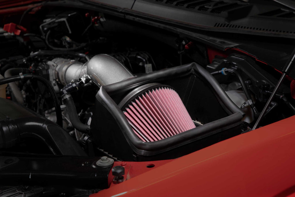 K&N 18-24 Ford F150 3.3L V6 Performance Air Intake System w/ Red Air Filter (77-2619KC)