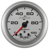 AutoMeter Ultra-Lite II 2 5/8in 0-100 PSI Full Sweep Electronic Fuel Pressure Gauge (7763)