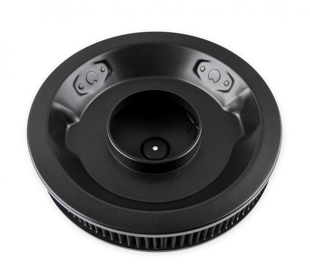 Demon Air Cleaner 14 Inch Black Demon Branded 14 Inch Black Air Cleaner Assembly With Reusable Gauze Style Filter Element (786004B)