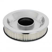 Load image into Gallery viewer, Demon Air Cleaner 14 Inch Chrome Demon Branded 14 Inch Chrome Air Filter With Paper Filter Element (786004)