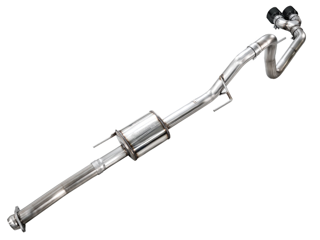 AWE Tuning 21-25 Ford F150 (14th Gen Reg Cab) Cat-Back Exhaust - 4.5in Dual Side Exit Diamond Black Tips (3015-33145)
