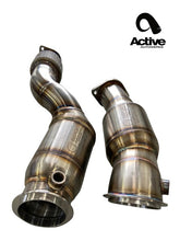 Load image into Gallery viewer, Active AutoWerke BMW S58 G80 M3 G82 M4 G87 M2 Downpipes w Active A-Flow CAT - G8X S58 Catted Downpipes (11-085A)