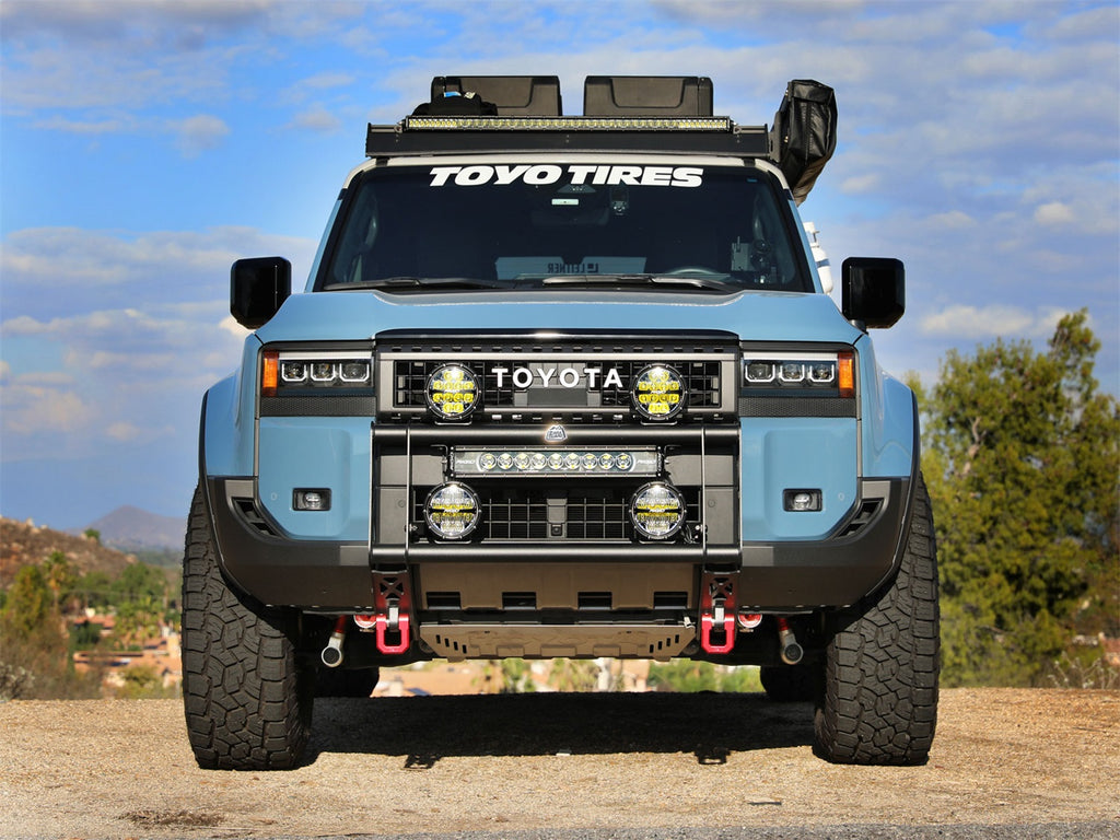 aFe Power 2024+ Toyota Land Cruiser (J250) L4 2.4L Terra Guard Bull Bar w/ RIGID Lights (79-27021L)