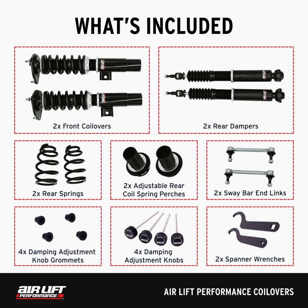 Air Lift 05-14 Audi A3 / 06-14 VW GTI Coilover Kit (79002)