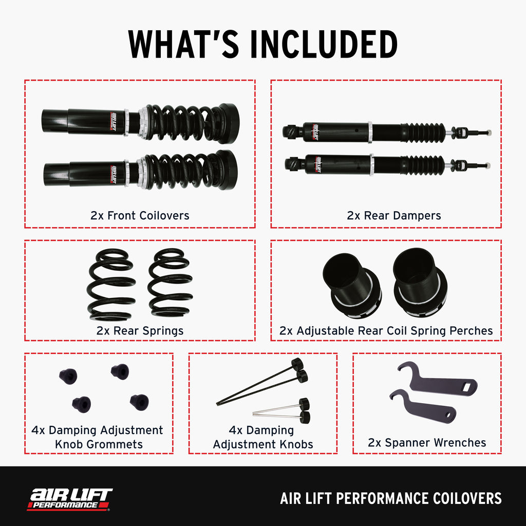 Air Lift Performance 09-16 Audi A4 / 07-17 Audi A5 Coilover Kit (79005)
