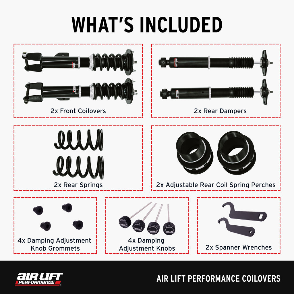 Air Lift Performance 11-23 Chrysler 300 / 15-23 Dodge Challenger Coilover Kit (79017)