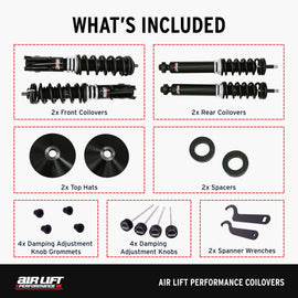 Air Lift Performance 85-98 VW GTI / 85-98 VW Jetta Coilover Kit (79022)