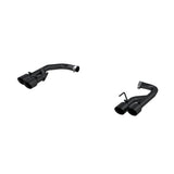 MBRP Exhaust 2.5in. Axle Back with Quad 4in. Dual Wall Tips Non Active Exhaust Black Coated (S7211BLK)