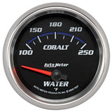 AutoMeter Cobalt 66mm 100-250 Degree F Electric Water Temperature Gauge (7937)