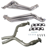 BBK Performance Parts 11-14 MUSTANG GT 1-3/4 LONG TUBE HEADERS PLUS SHORT MID PIPE (SILVER CERAMIC) - 16333