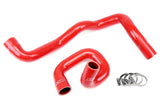 HPS Red Reinforced Silicone Radiator Hose Kit Coolant for Ford 13 17 Focus (57-1287-RED)