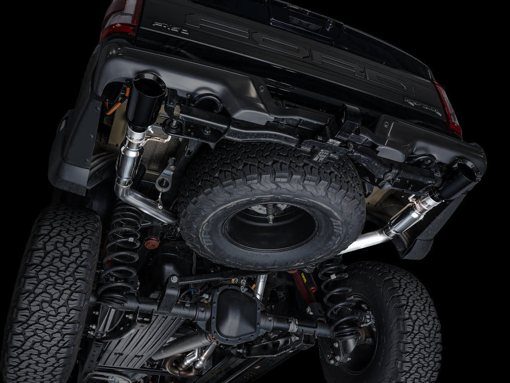 AWE Tuning Gen 3 Ford Raptor SwitchPath Exhaust  - Diamond Black Tips (3025-33356)